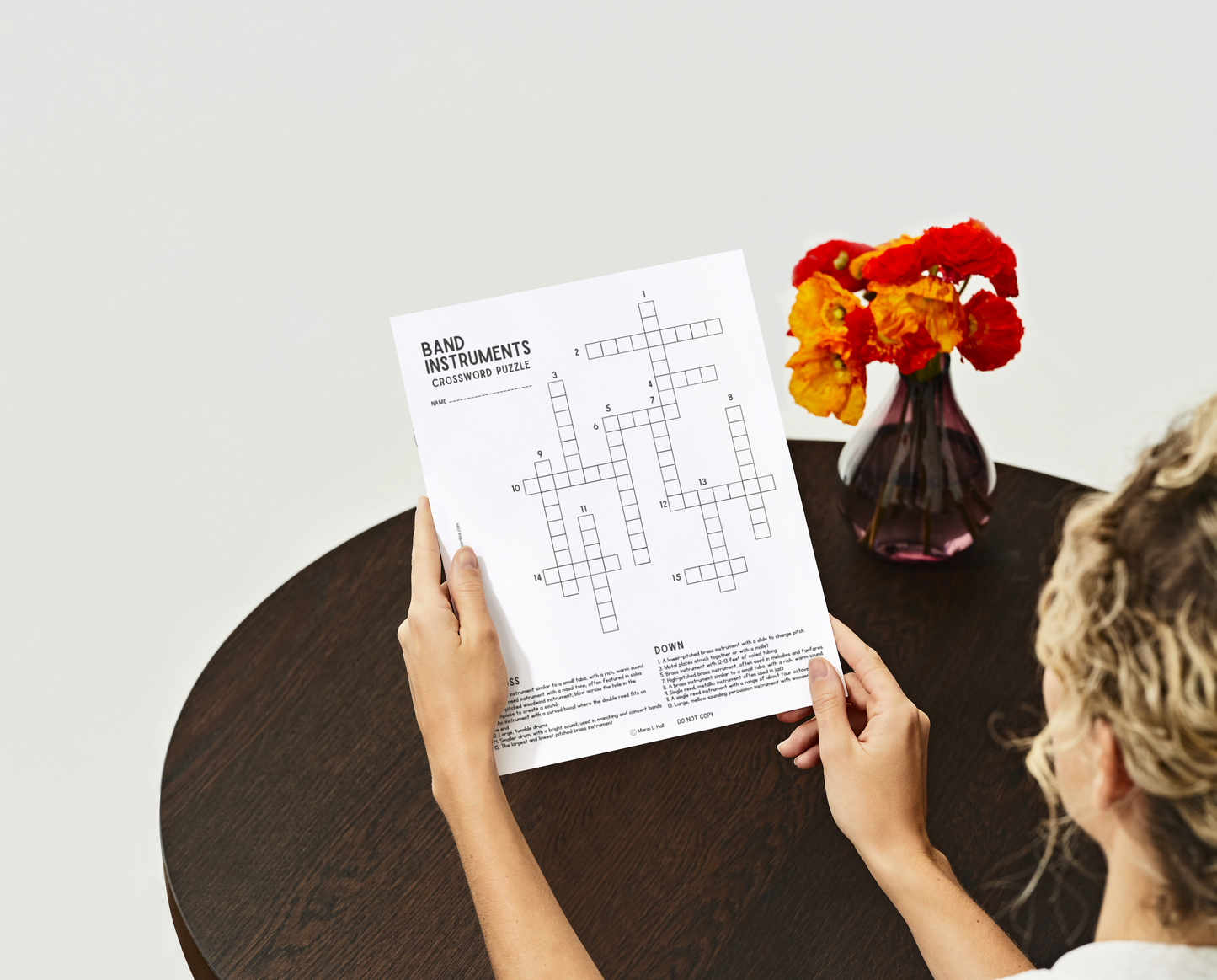 Band Instruments Crossword Puzzle