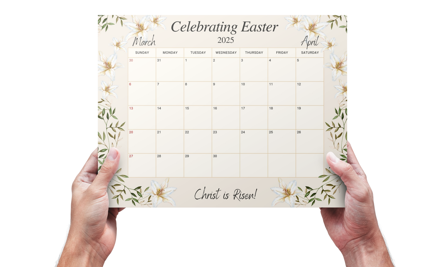 2025 Easter Calendar