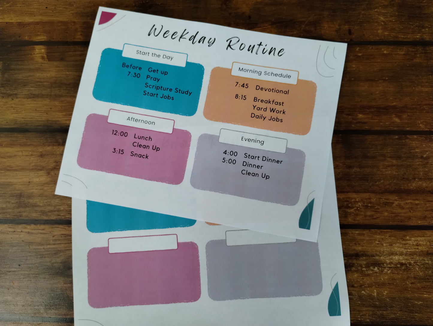 Summer Survival Organizer