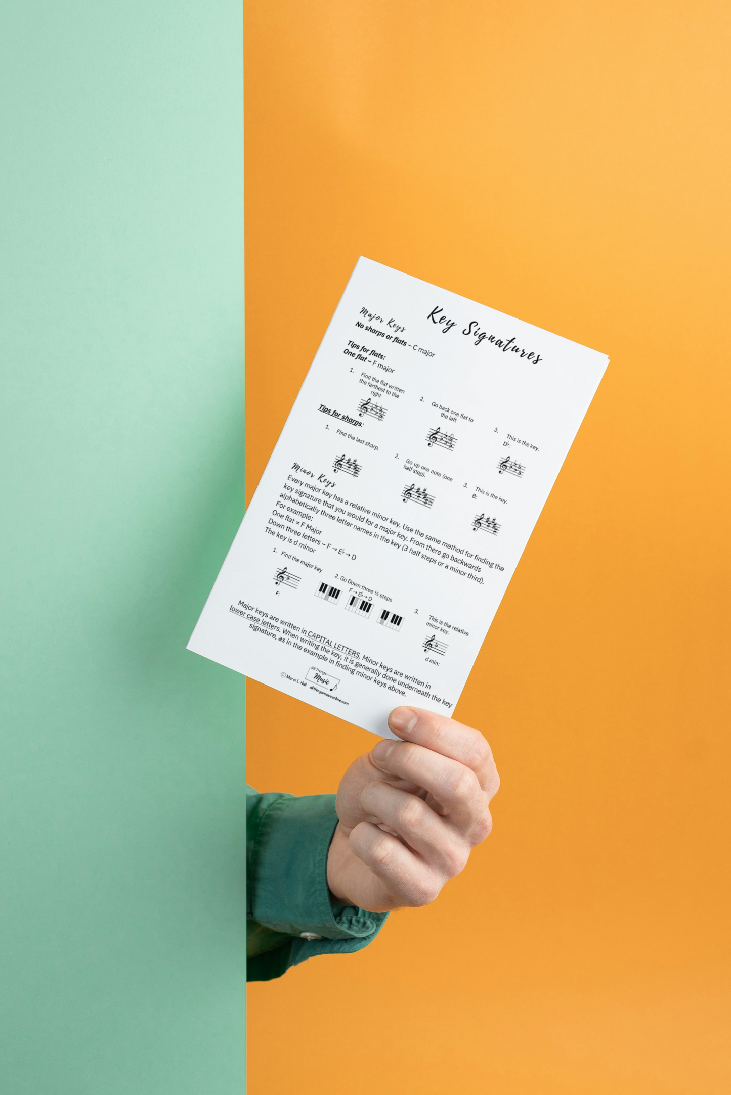 Key Signature Reference Cards