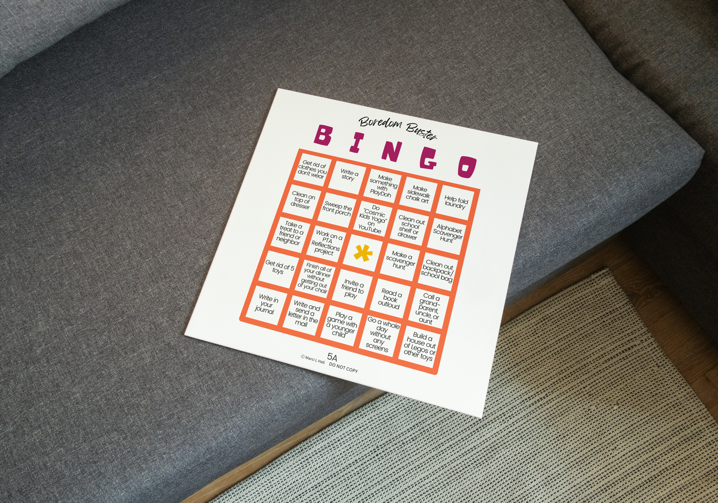 Boredom Buster BINGO