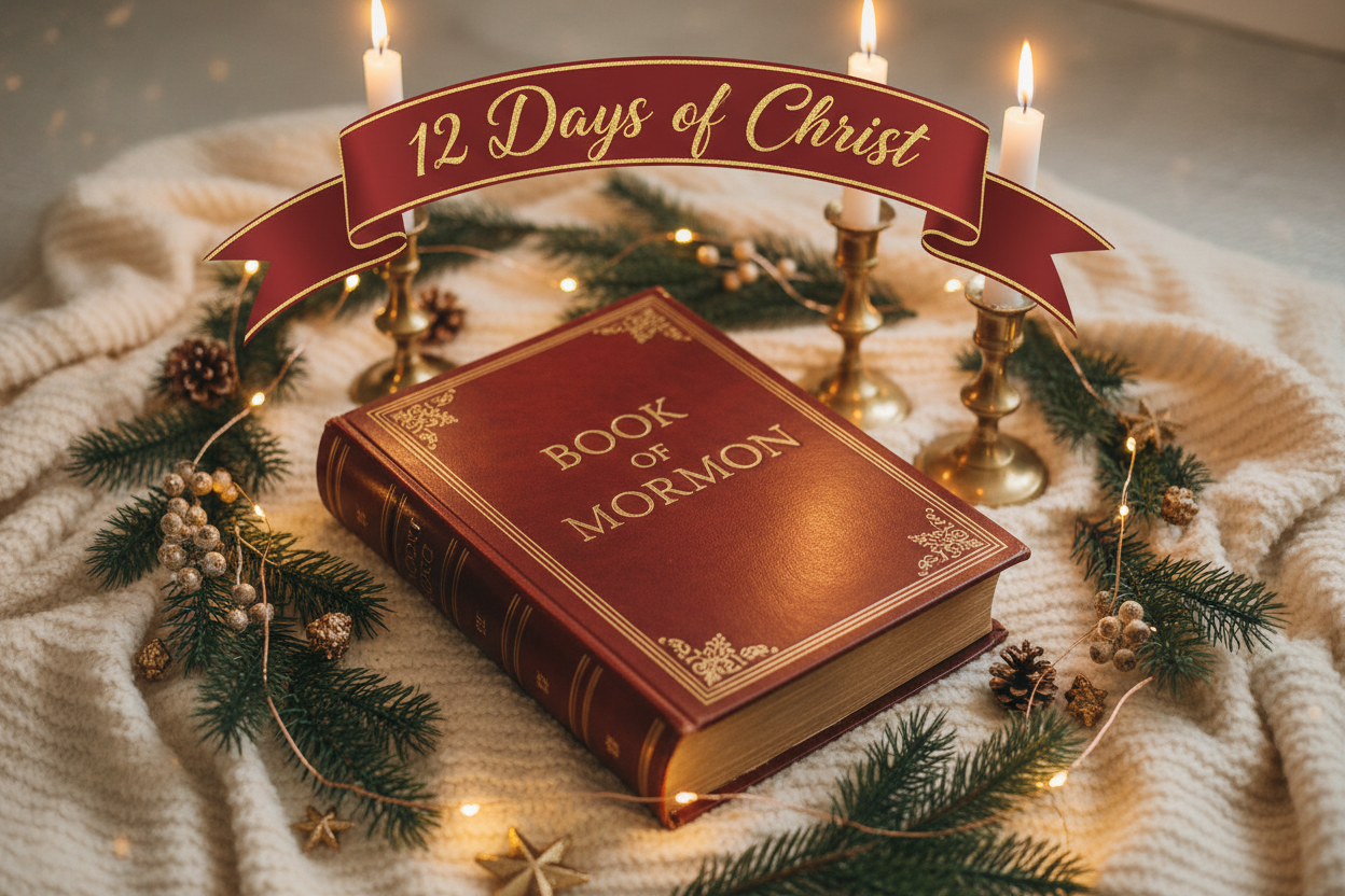 add ribbon banner with "12 Days of Christ"